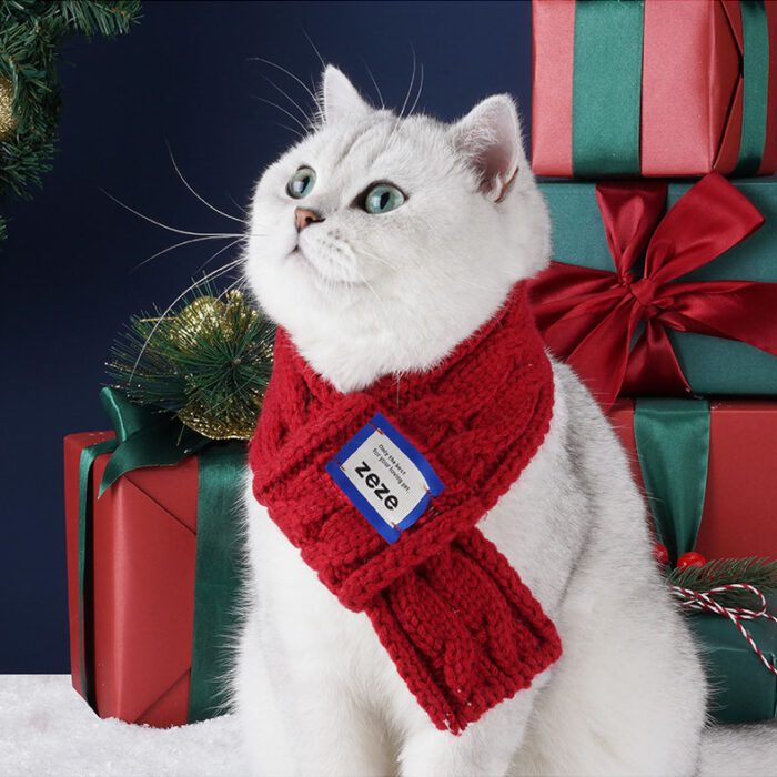 Christmas Cat Scarf 1